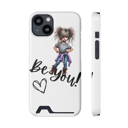 Be You Phone Case With Card Holder - Stylish and Functional Be You Phone Case - The Eggy's store
