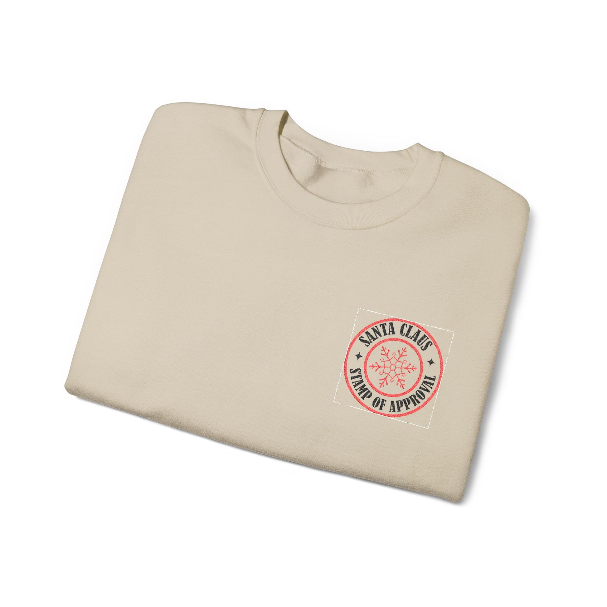 Embroidered Christmas Stamp Women's  Sweatshirt - The Eggy's store