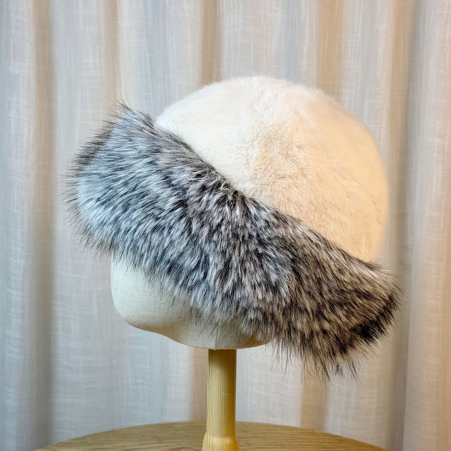 Cozy Winter Style Warm Faux Fur Princess Hat
