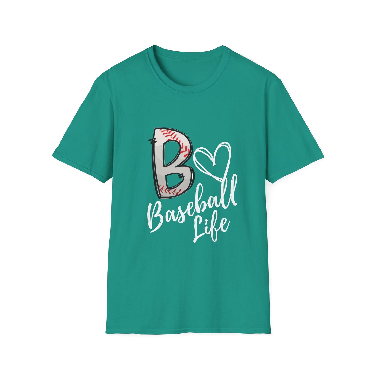 Baseball Life Adult T-Shirt - Softstyle Tee for Avid Fans