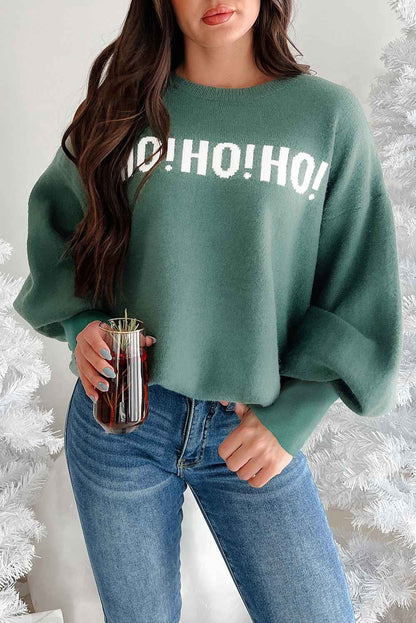 Ho Ho Ho Merry Christmas Loose Sweater