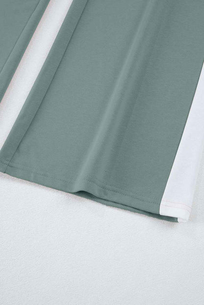 Varsity Stripe Patchwork Pullover and Pant Set