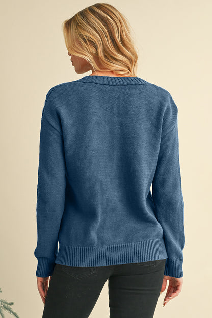 Dark Khaki Hollow Knit Drop Shoulder Cardigan - The Eggy's store