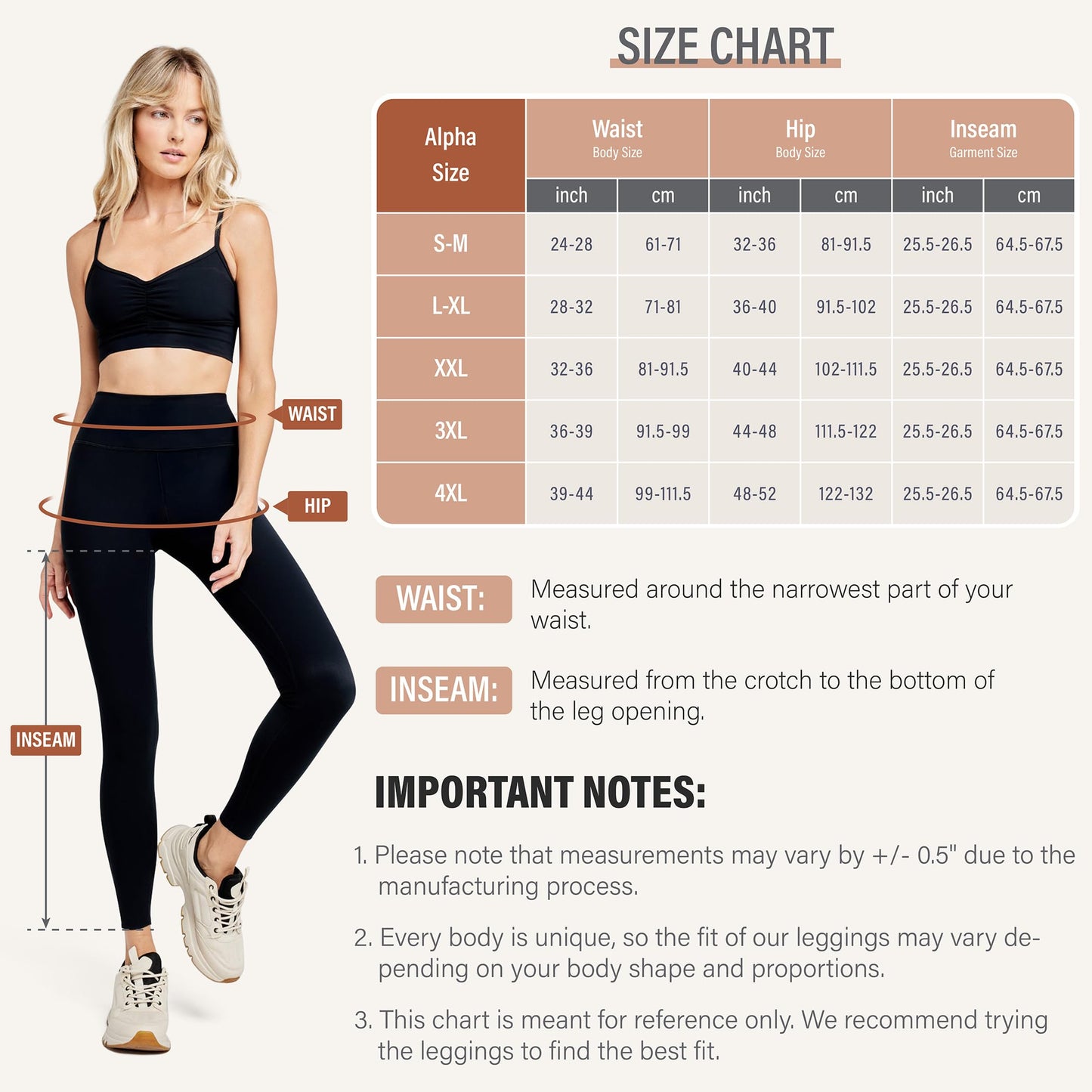 High Waisted Leggings for Women with Pockets - Tummy Control Yoga Pants for Workout Running Athletic No See Through Navy Blue