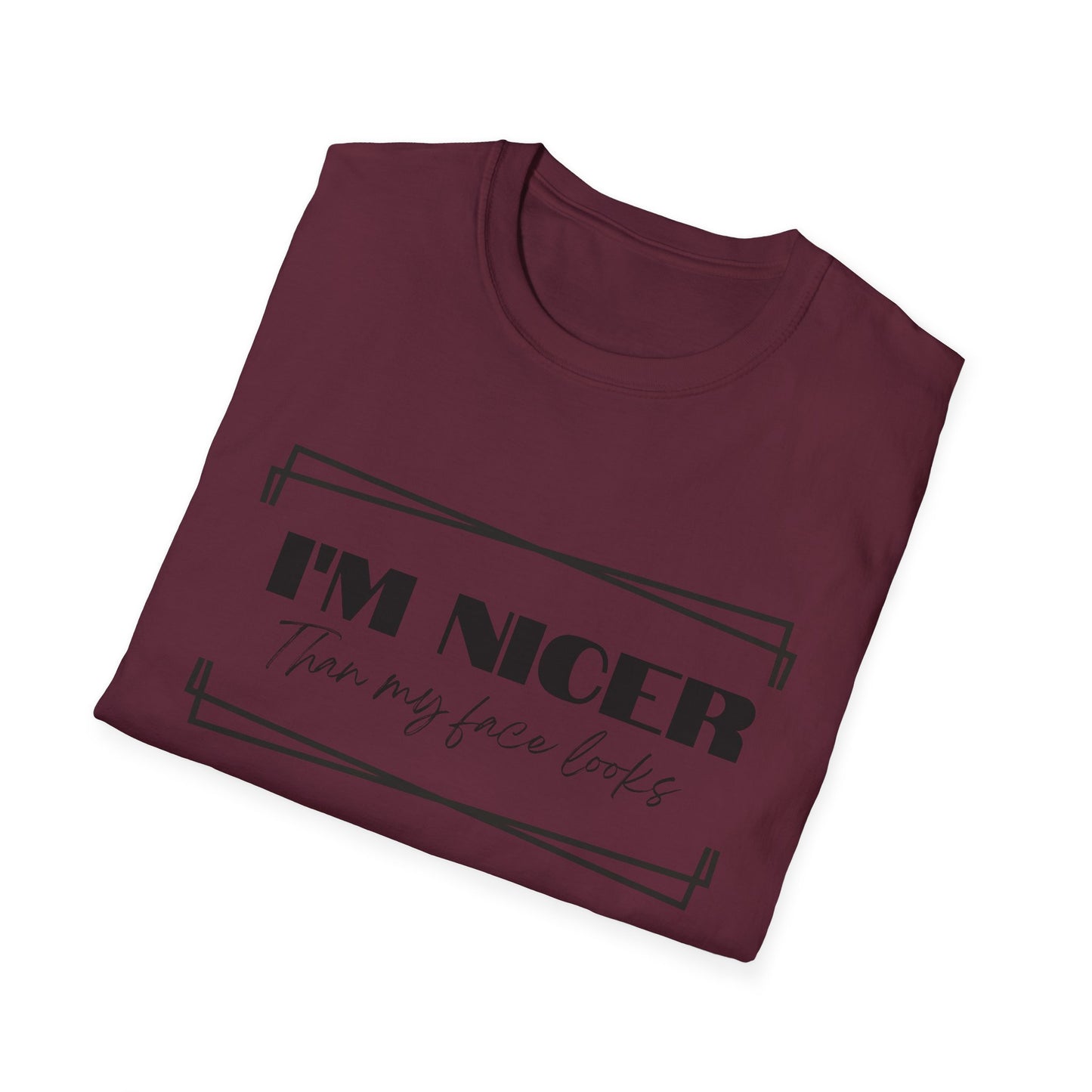 Nicer than My Face T-Shirt - Stylish and Fun Women's T-shirt