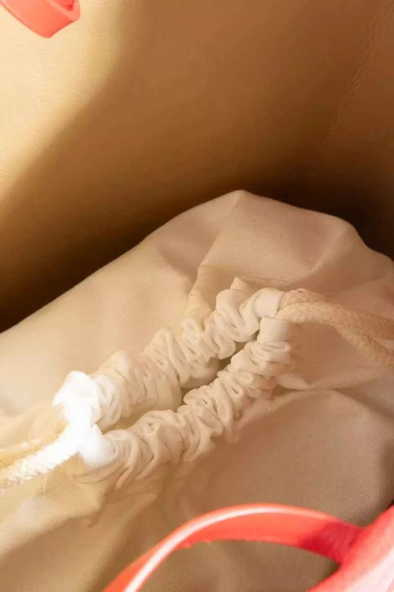 Fame Bucket Pouch Faux Suede Tote Bag