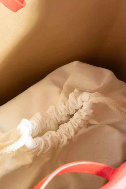 Fame Bucket Pouch Faux Suede Tote Bag