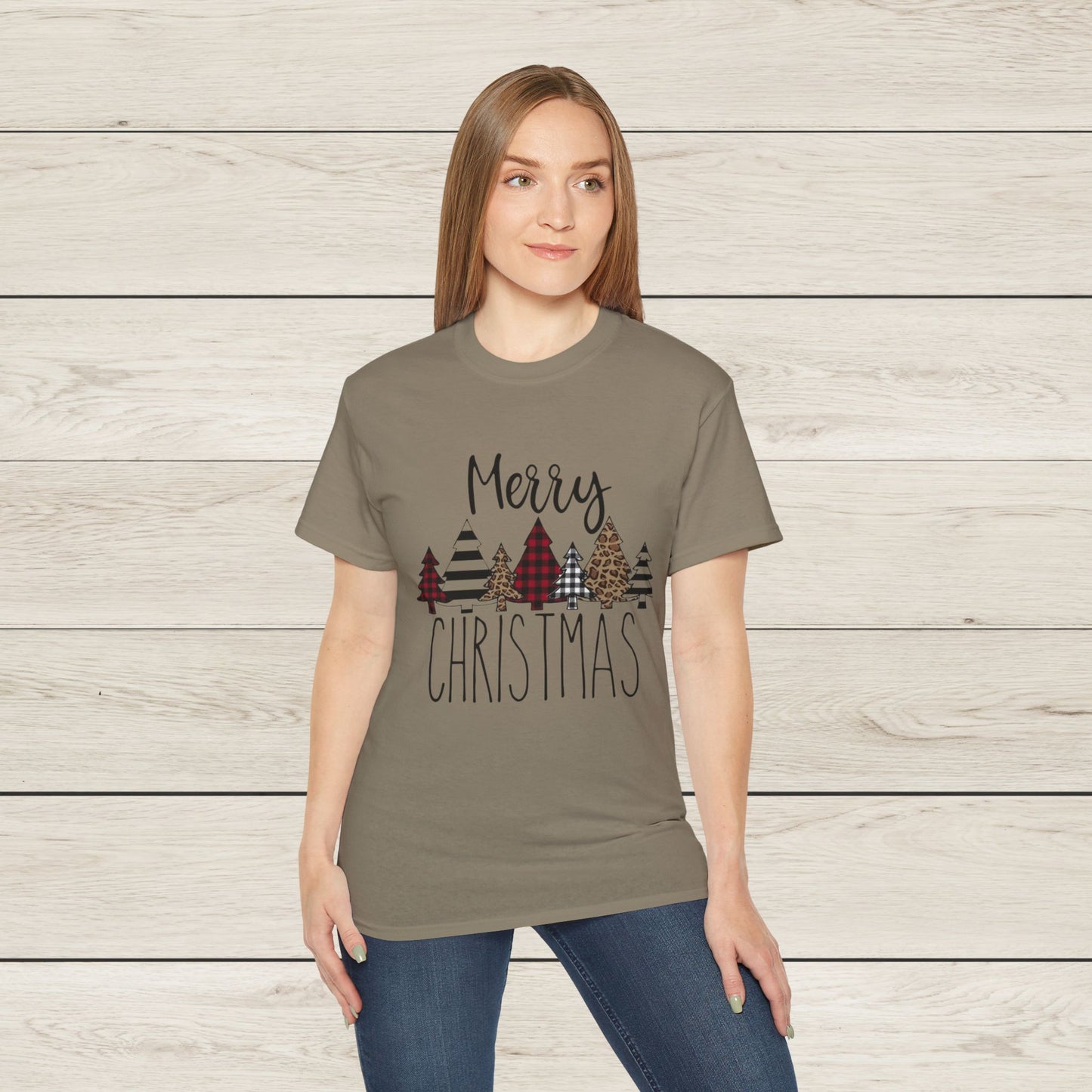 Merry Christmas Unisex Tee, Holiday Shirt, Christmas Gift, Cozy Casual Wear, Seasonal Fashion, Winter Apparel