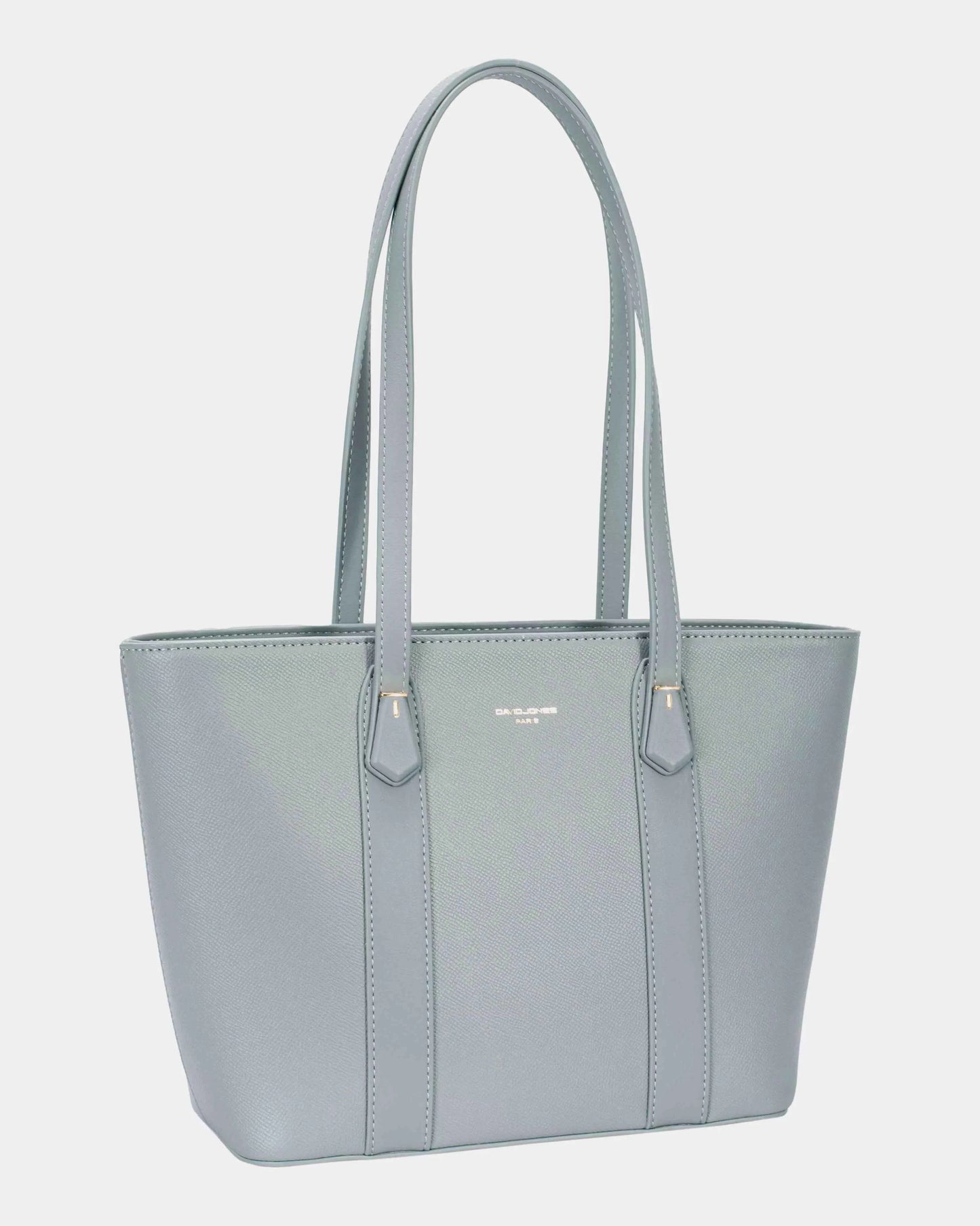Leather Tote Bag with Gold Hardware