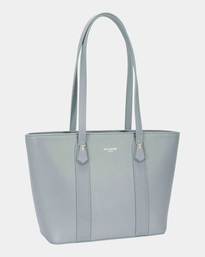 Leather Tote Bag with Gold Hardware
