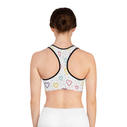 Heart Love Sports Bra for Women - Comfortable and Stylish Fitness Wear