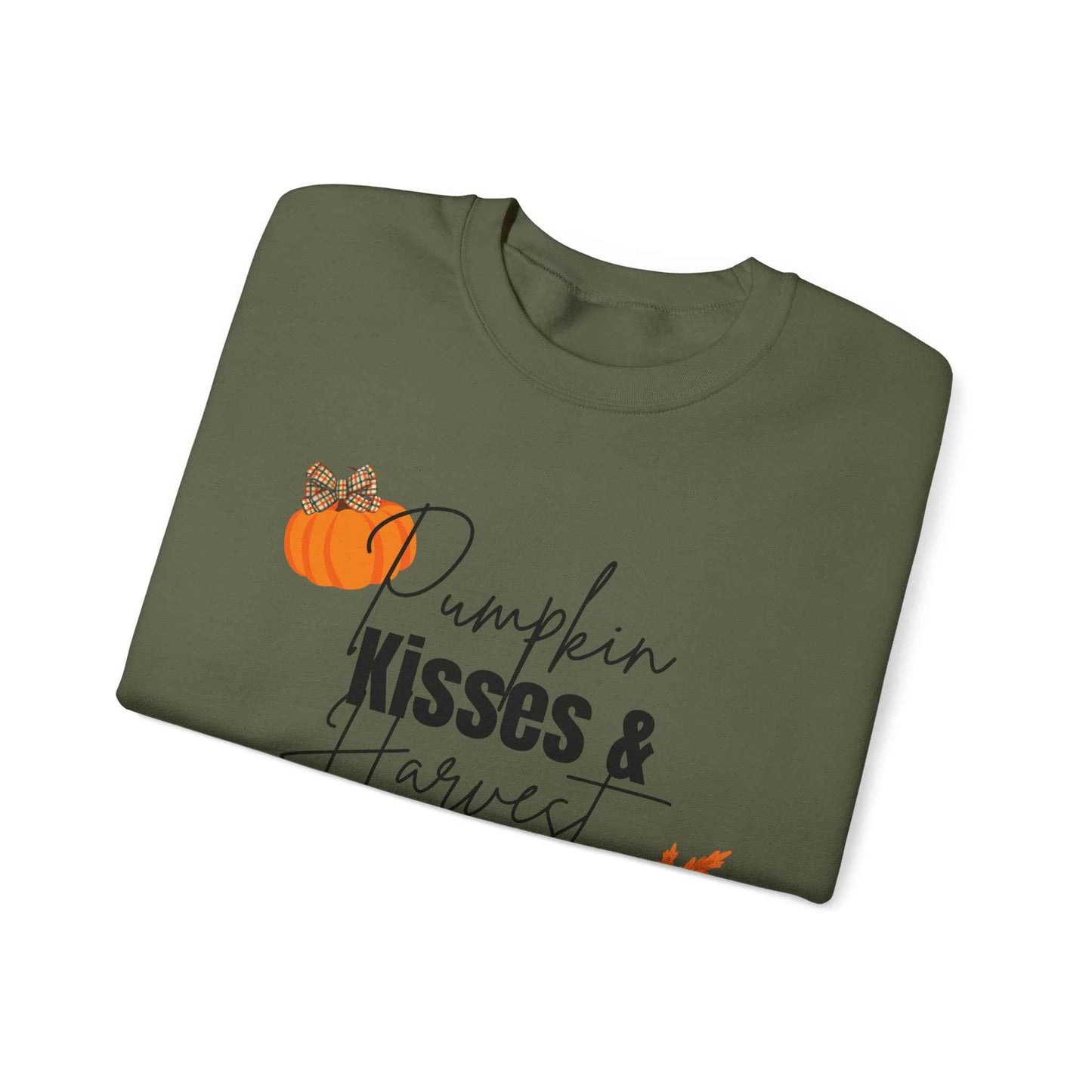 Pumpkin Kisses: Adult Crewneck Sweatshirt