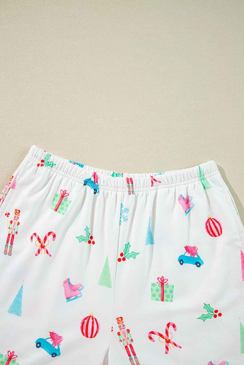 Christmas Short Sleeve Shirt and Shorts Pajama Set