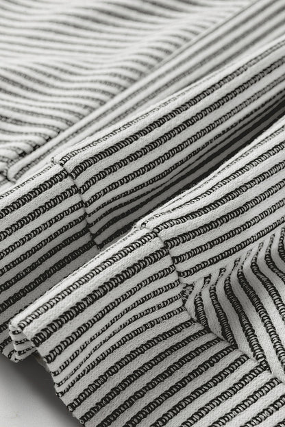 Ribbed Knit Crewneck Long Lantern Sleeve Top