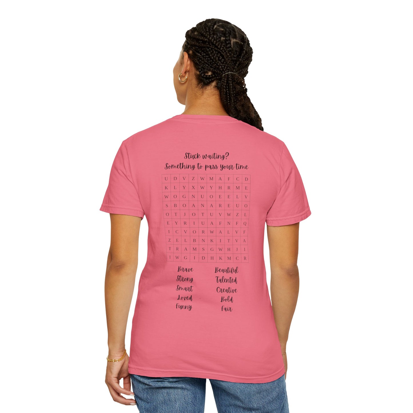 Word Search Women's T-shirt - Fun Puzzle Design for Adults