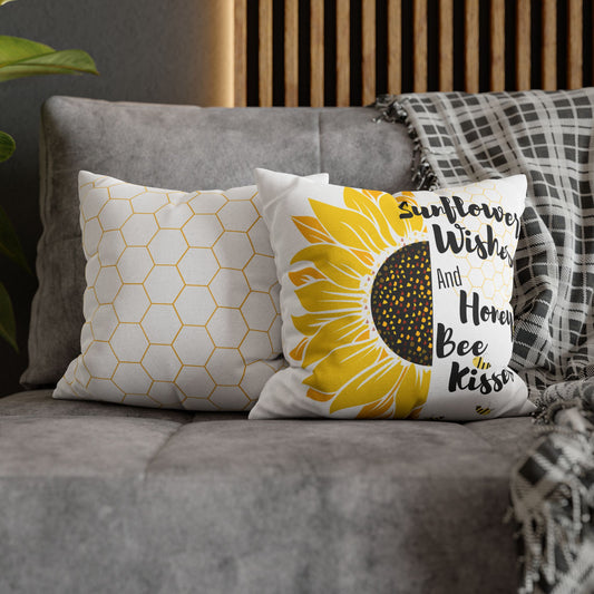 Honey Kisses Pillow Cover - Square Design