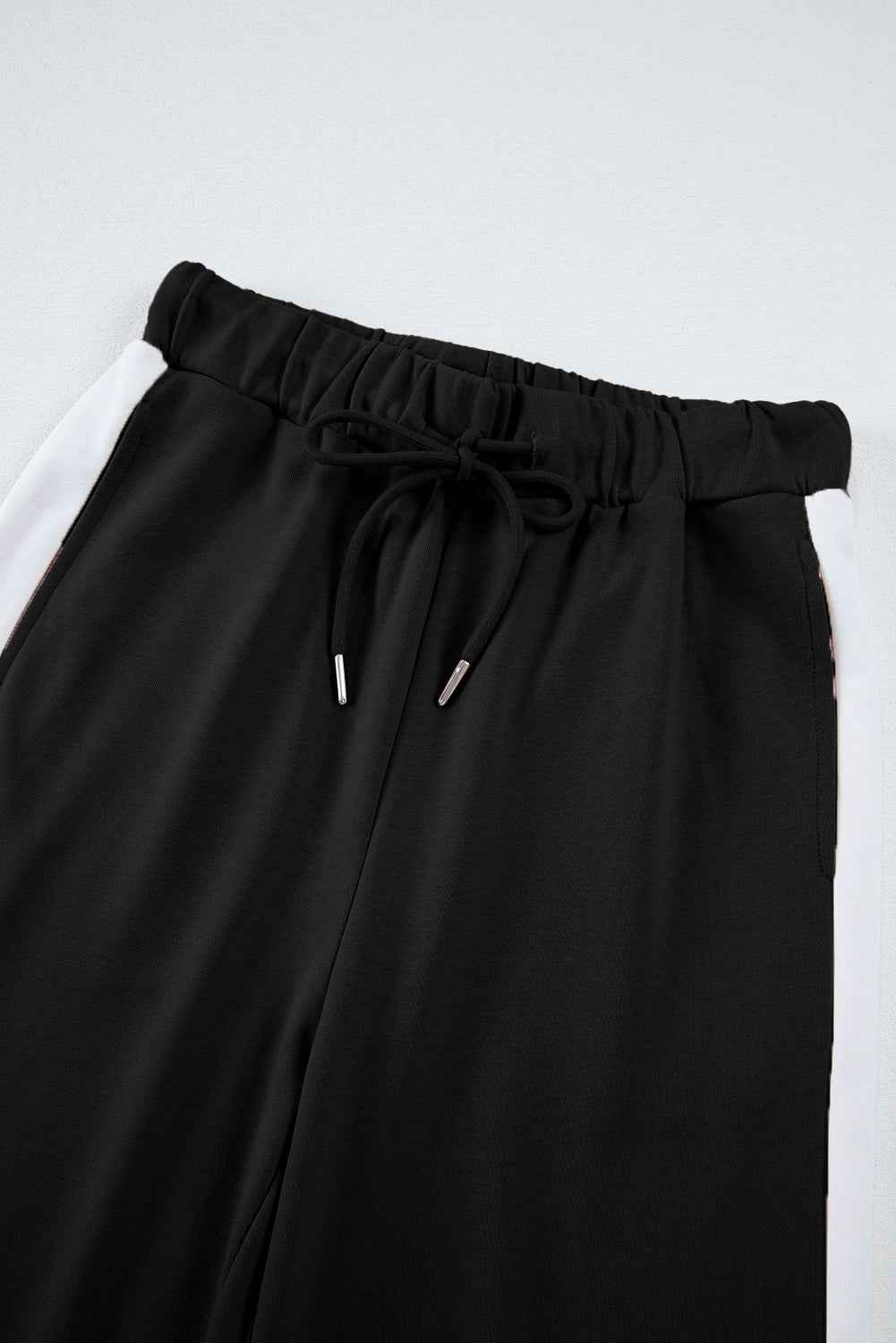 Varsity Stripe Patchwork Pullover and Pant Set