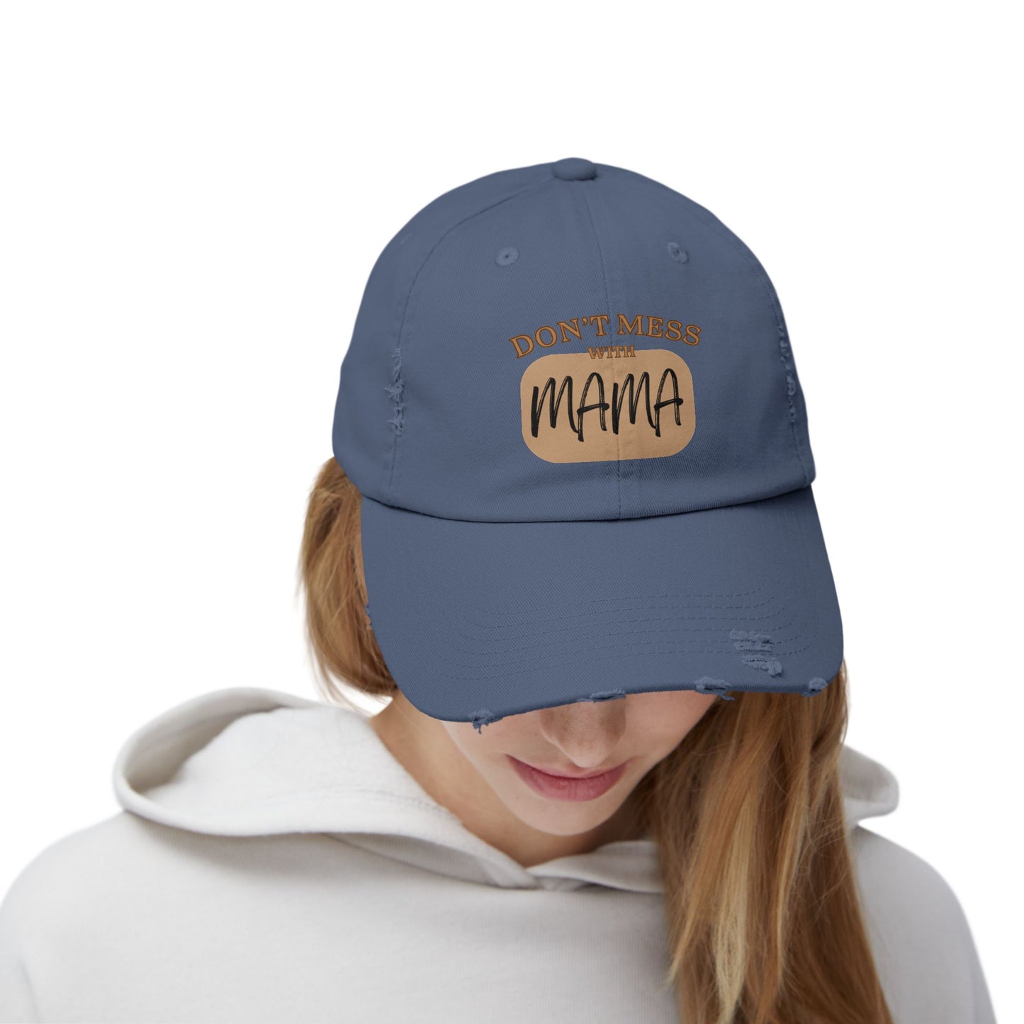 Mama Adult Distressed Hat - Stylish Comfort for Everyone