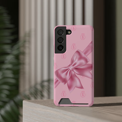 Money and Bows Phone Case with Card Holder - The Eggy's store