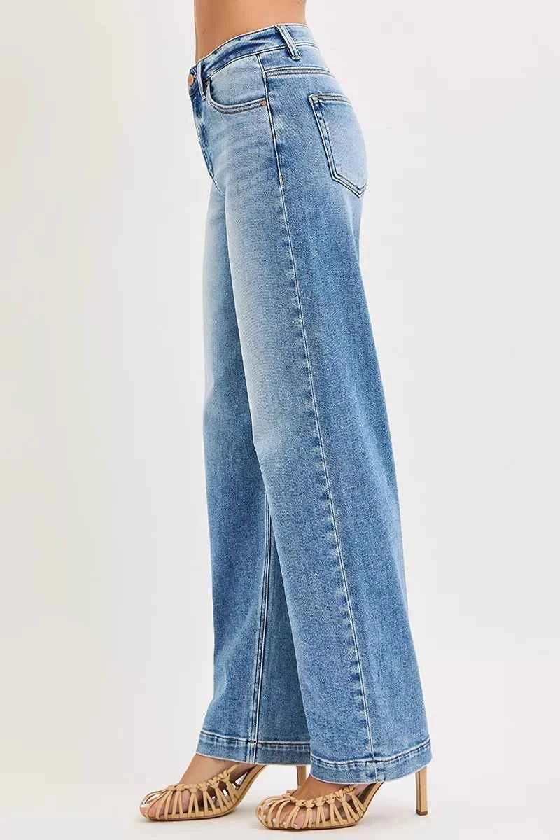 RISEN High Rise Wide Baggy Jeans