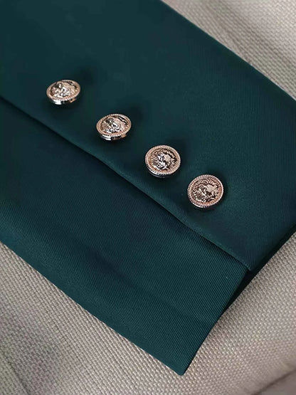 Double-Breasted Blazer & Pants Set