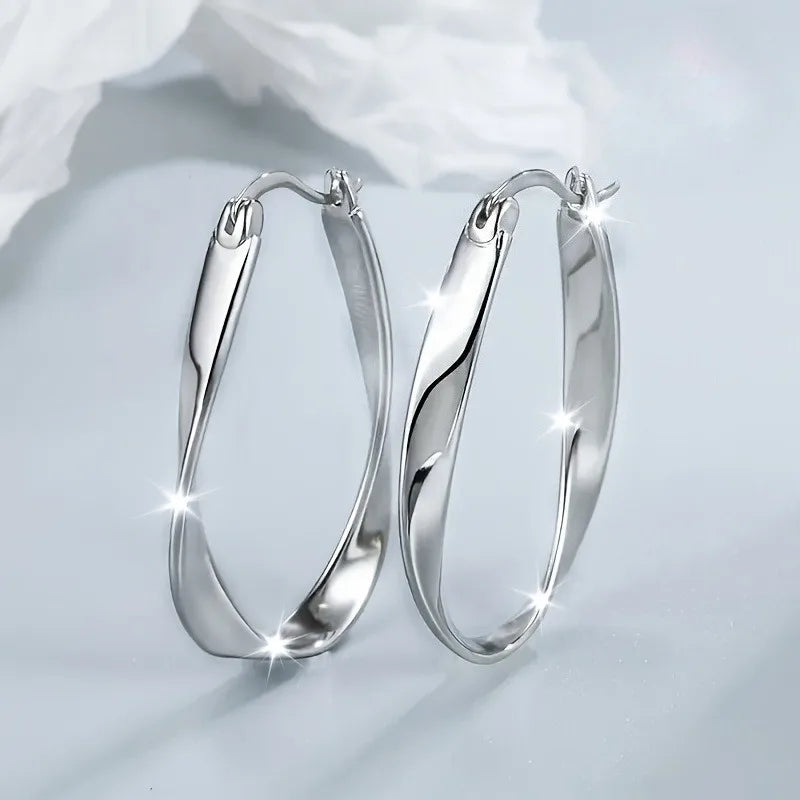 Twisted Drop Dangle Earrings