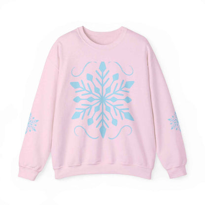 Adult Snowflake Sweatshirt - Cozy Women's Crewneck for Everyday Wear