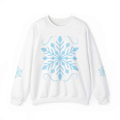 Adult Snowflake Sweatshirt - Cozy Women's Crewneck for Everyday Wear