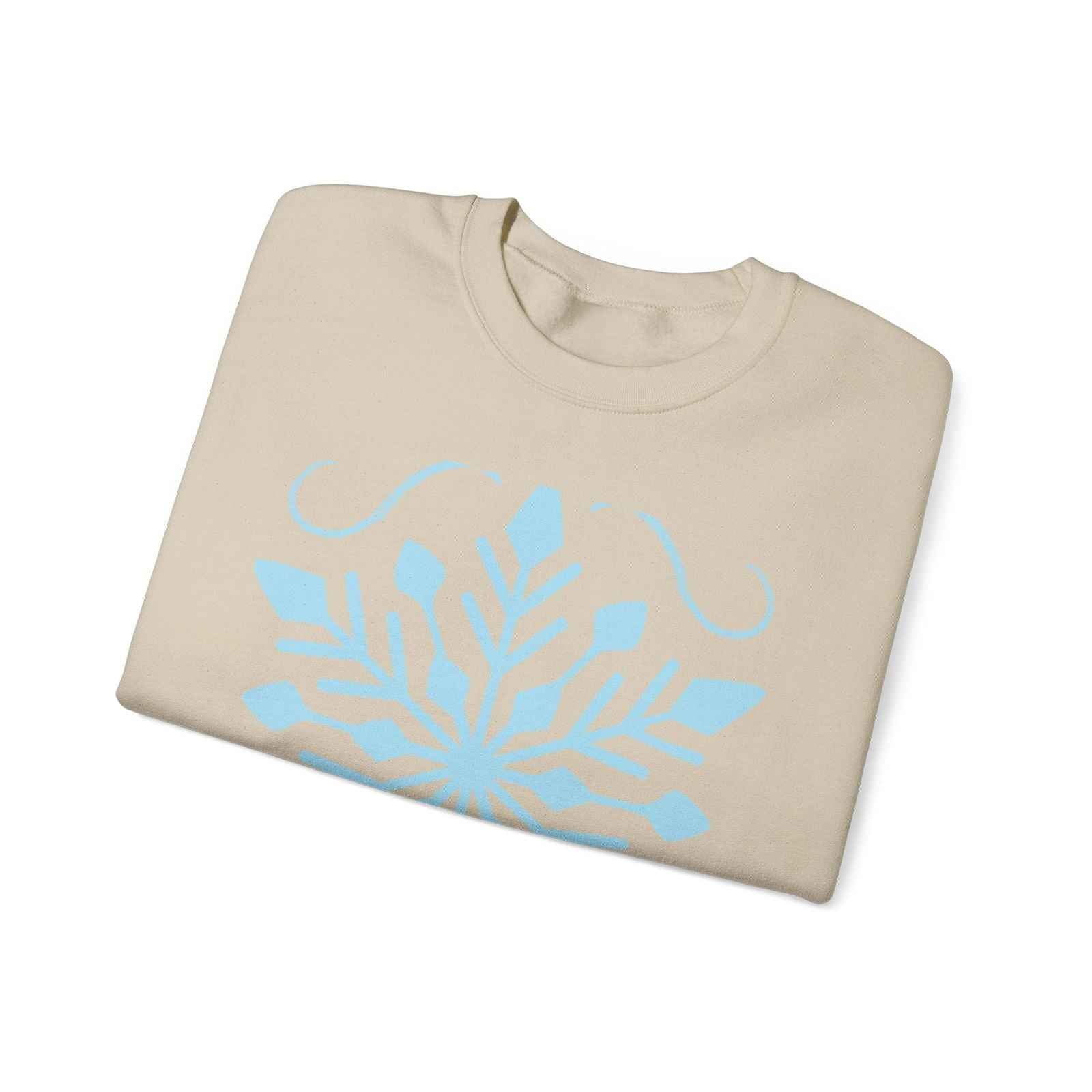 Adult Snowflake Sweatshirt - Cozy Women's Crewneck for Everyday Wear