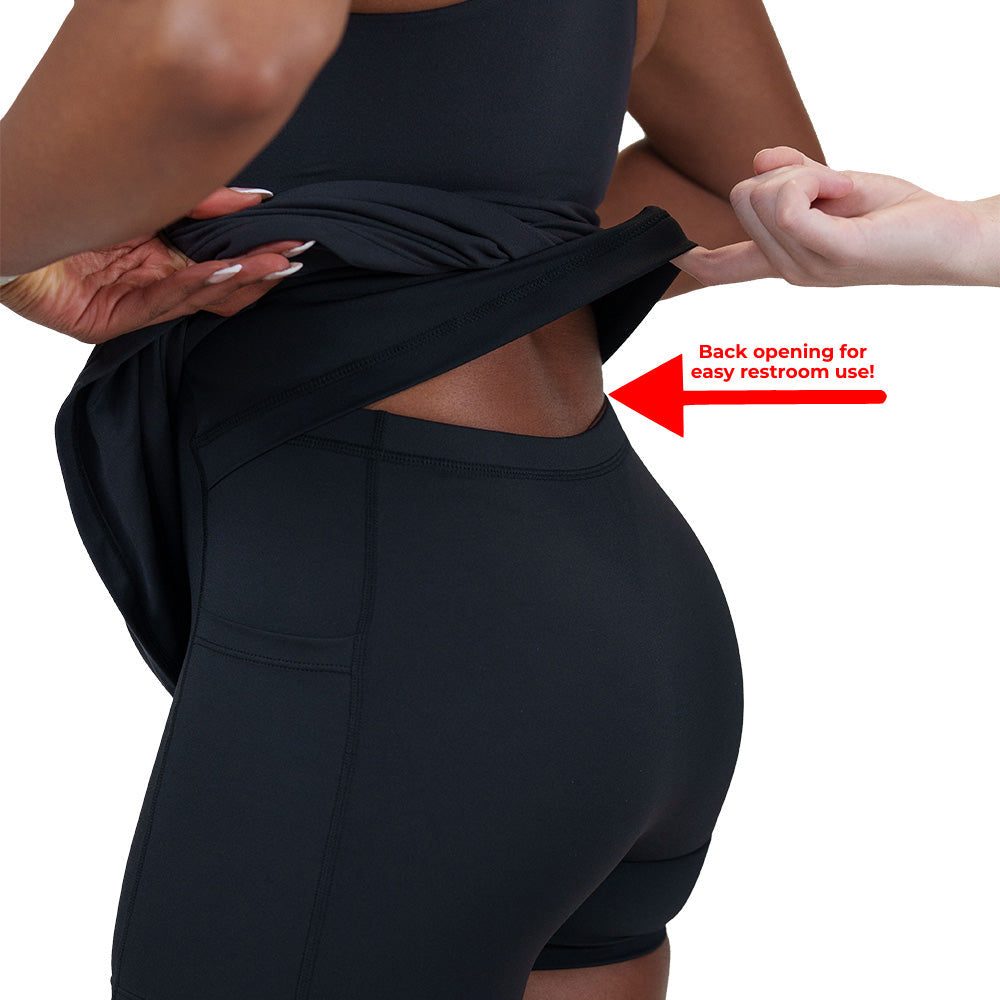 Half Zip Dress | Black