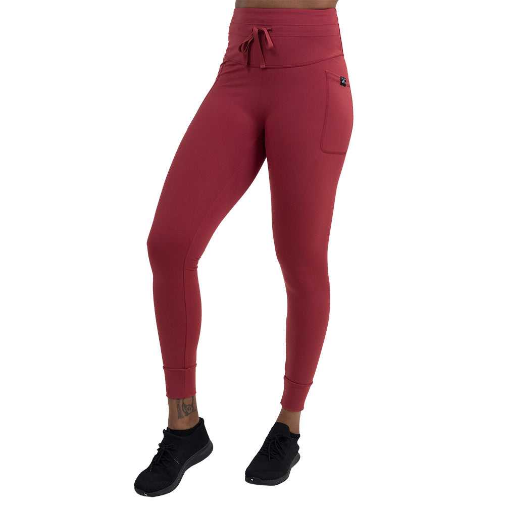 Omni Leggings | Garnet Red