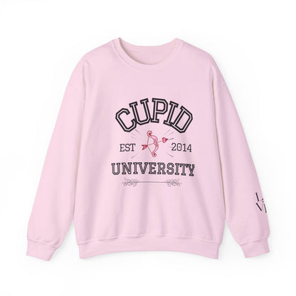 Crewneck Sweatshirt Cupid University Womens Long Sleeve Multiple Colors - The Eggy's store