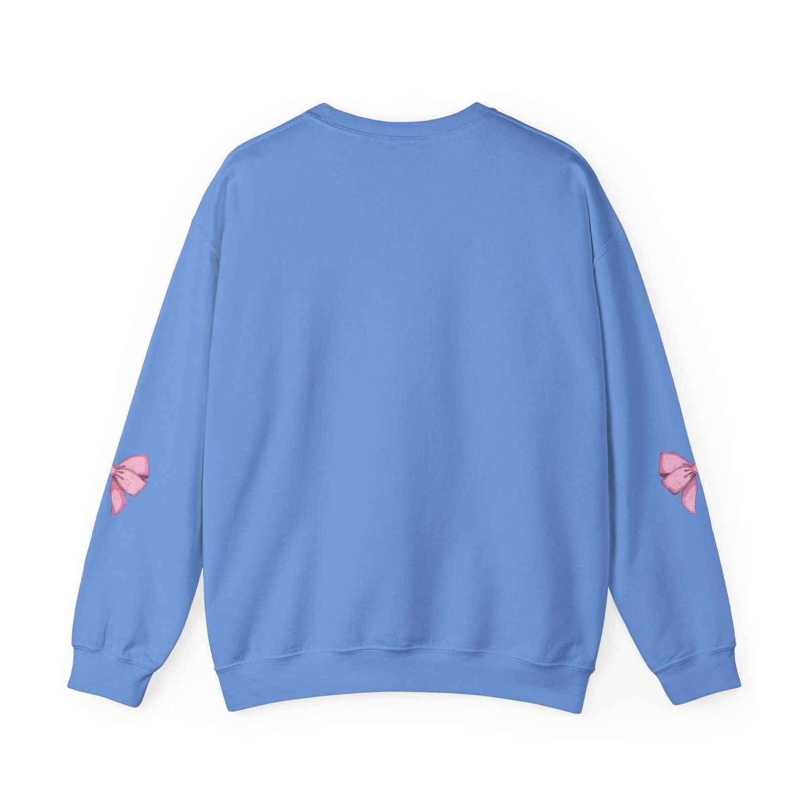 Cute Pink Bow Adult Sweatshirt Crewneck Women's Top