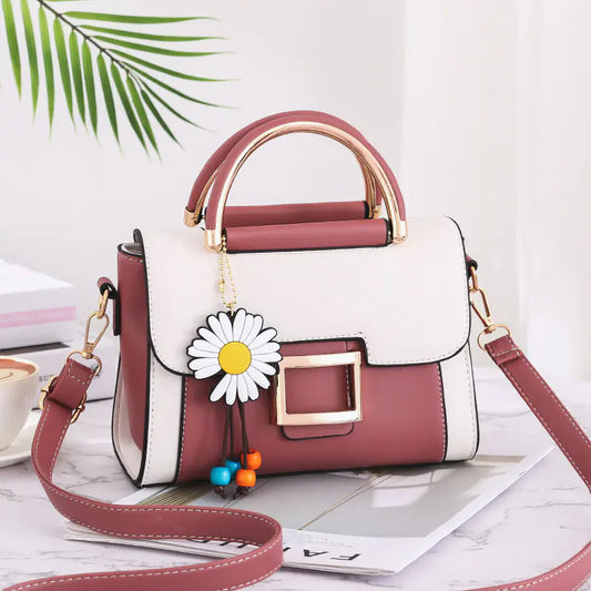 Women's Small Square Shoulder Bag – PU Leather Crossbody Purse | 5 Colors