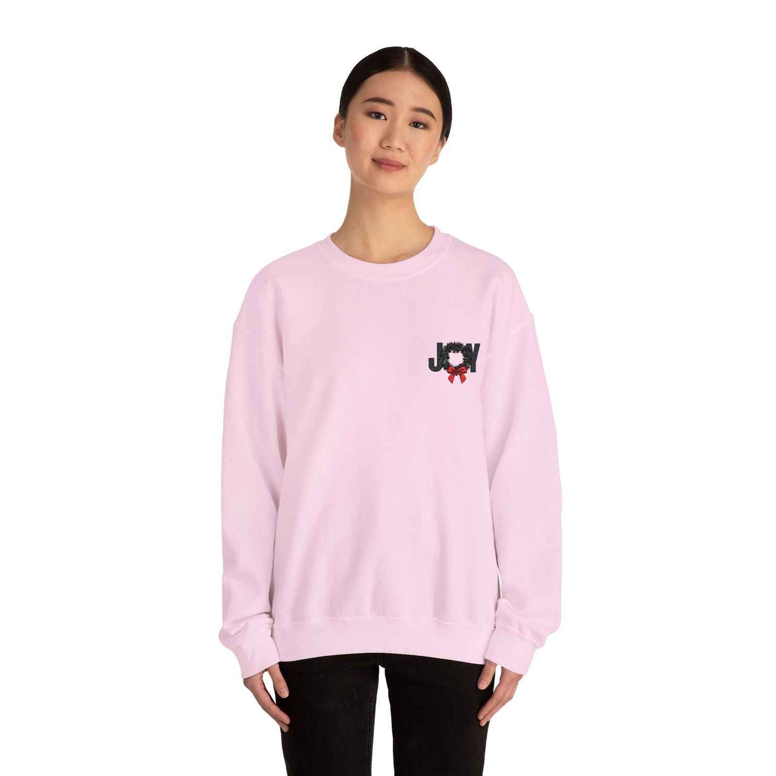 Embroidered Adult Christmas Sweatshirt