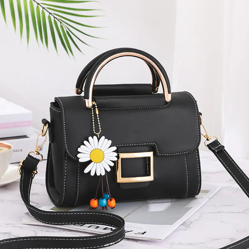 Women's Small Square Shoulder Bag – PU Leather Crossbody Purse | 5 Colors