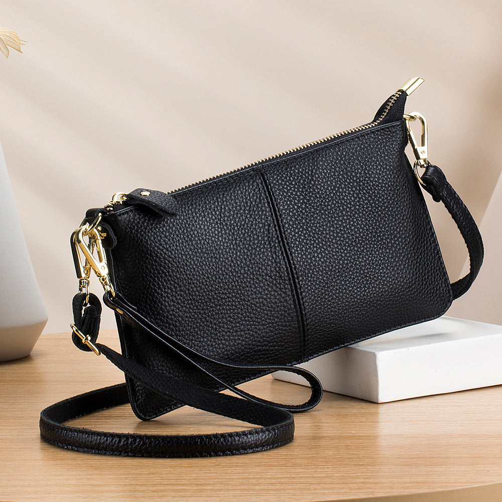 Leather One-Shoulder Clutch for Women - All-Match Leather Handbag - The Eggy's store