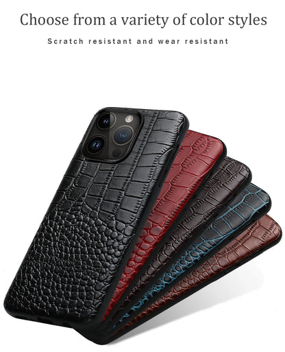 Genuine Leather iPhone Case for Apple iPhone 14 13 12 11 Pro Max Mini X XR XS 6S 7 8 SE 2020 Back Cover - The Eggy's store
