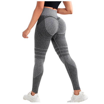 High Waist Compression Leggings for Women - Seamless Slimming Opaque Stretch Pants for Yoga and Fitness