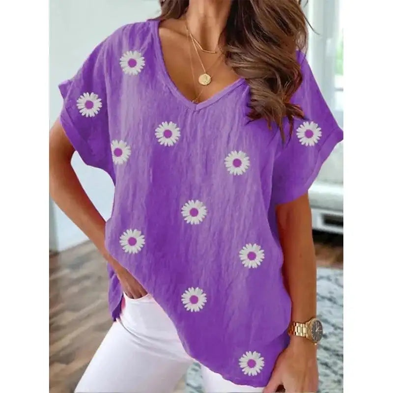 Summer Floral Flower T-shirt