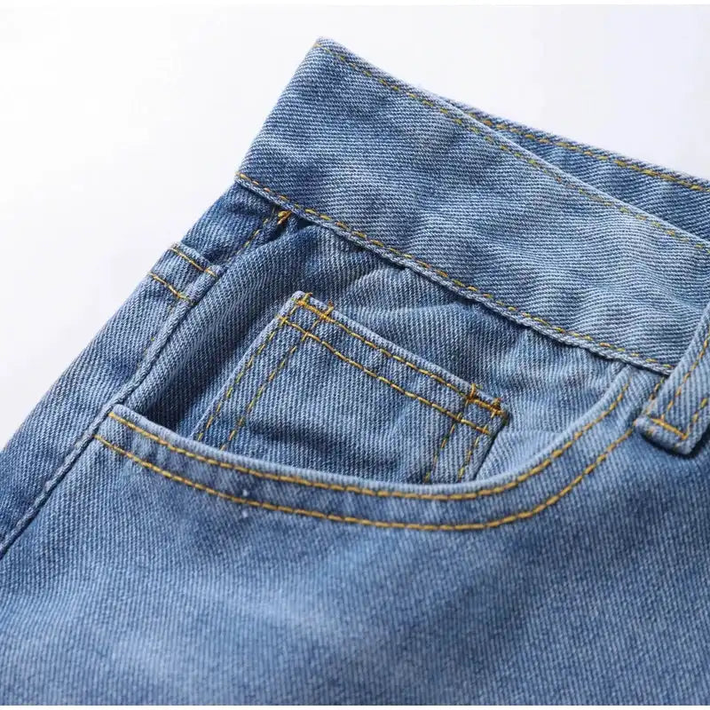High Waisted Straight Leg Jeans