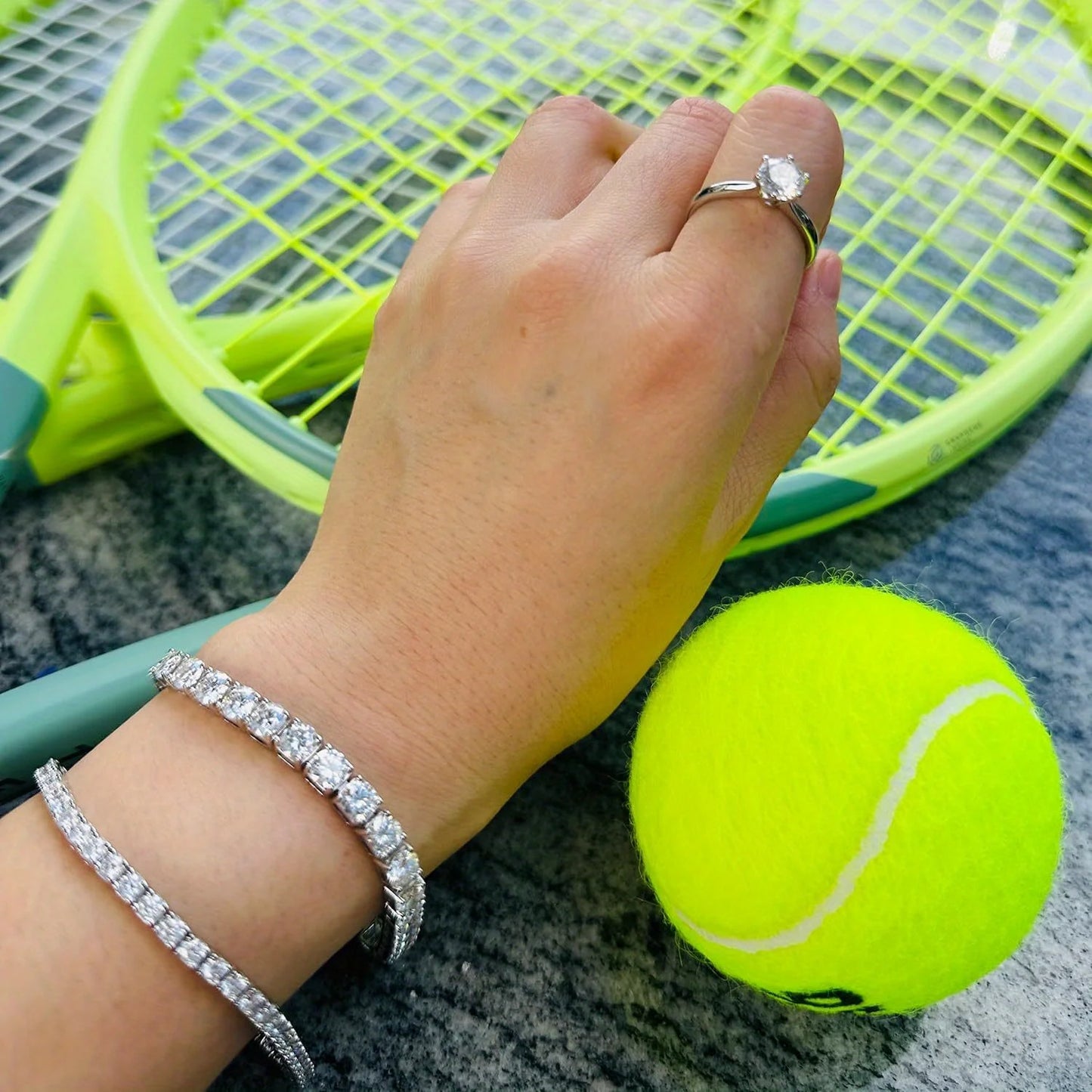 S925 Sterling Silver Moissanite Tennis Bracelet – Hypoallergenic Fine Jewelry