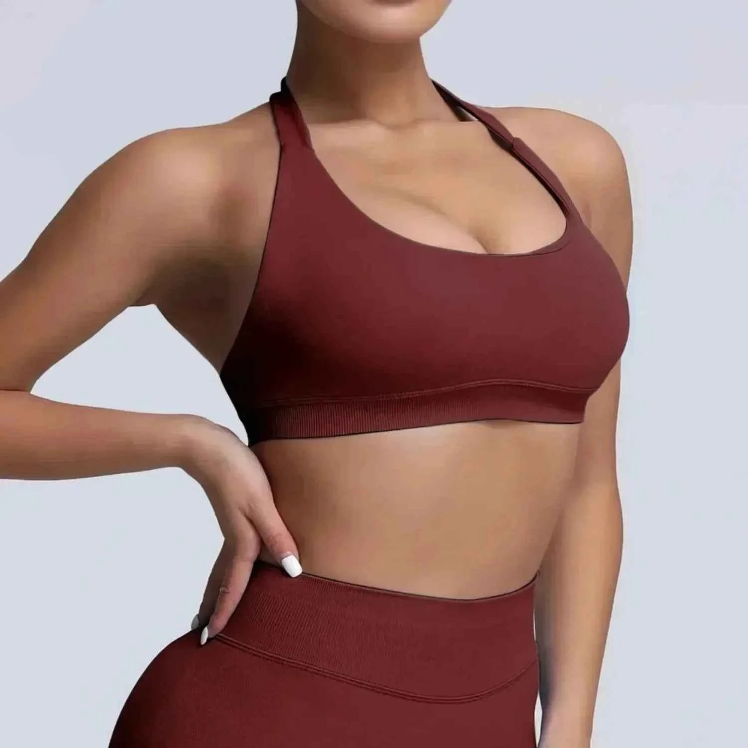 Women's Gym Solid Color Sports Bra