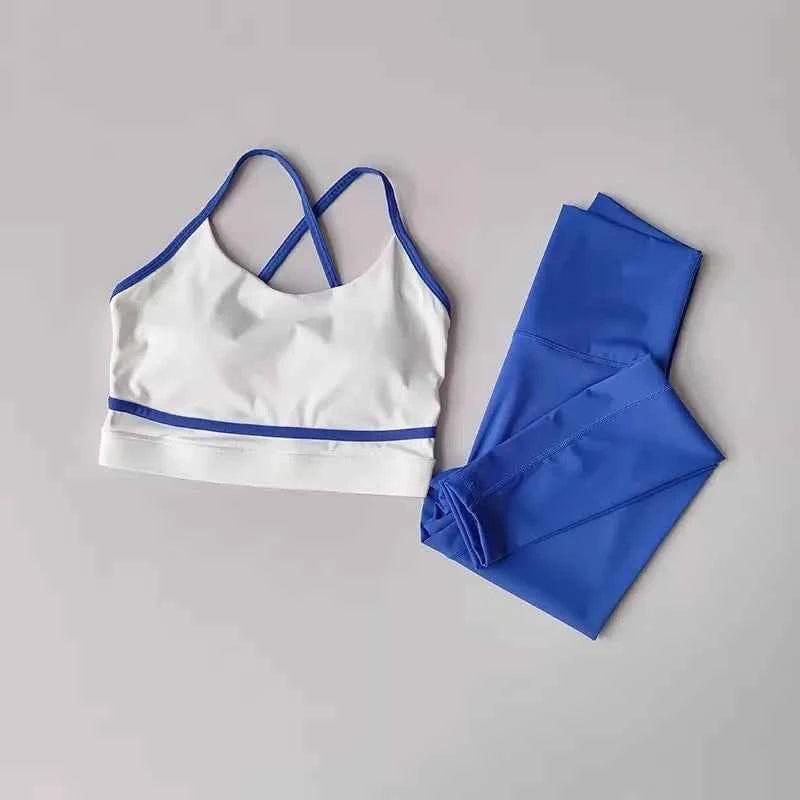 Women's Workout Set 2 Piece High Waist Leggings Sports Bra