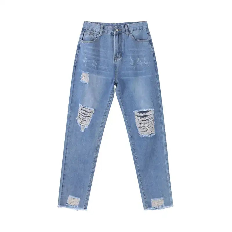 High Waisted Straight Leg Jeans
