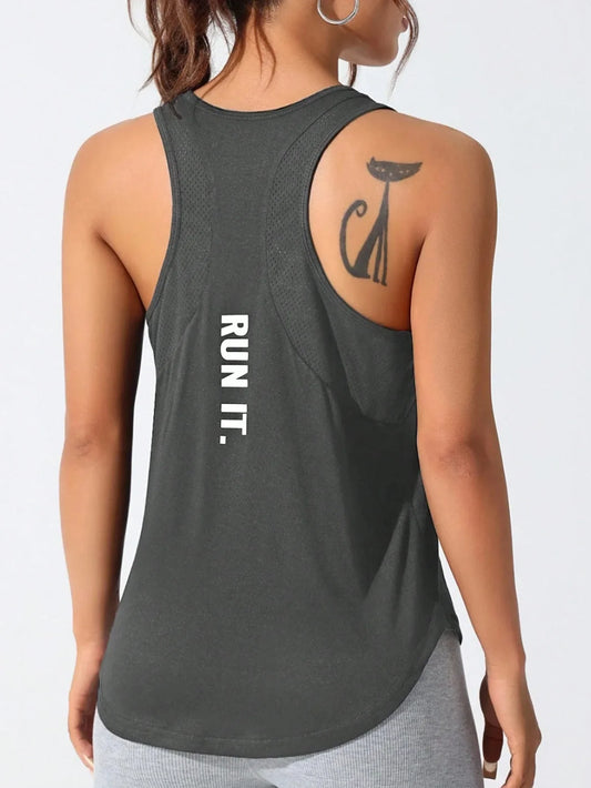 LOVELYX Flow: Women's Unique Letter Yoga-Run Vest