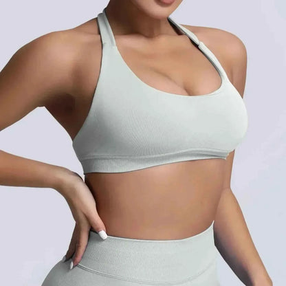 Women's Gym Solid Color Sports Bra