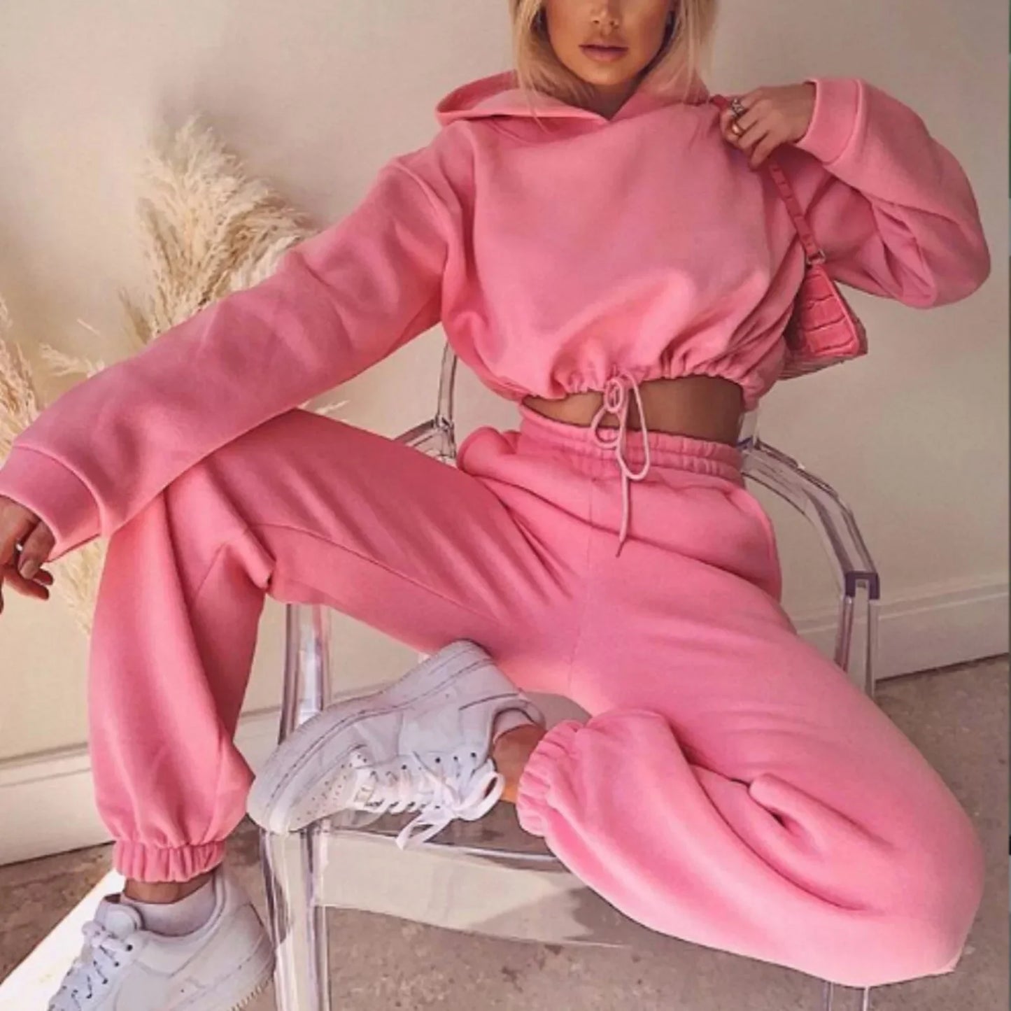 Women's Long-Sleeved Sports Suit, Two-Piece Women's Sweatsuit