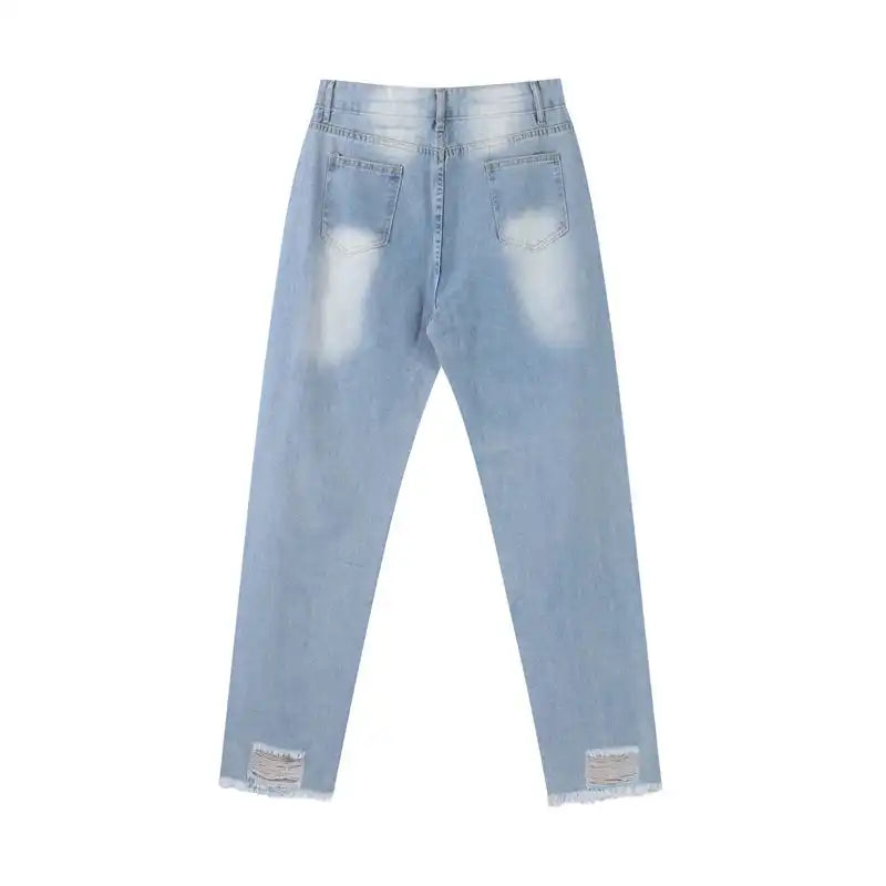 High Waisted Straight Leg Jeans