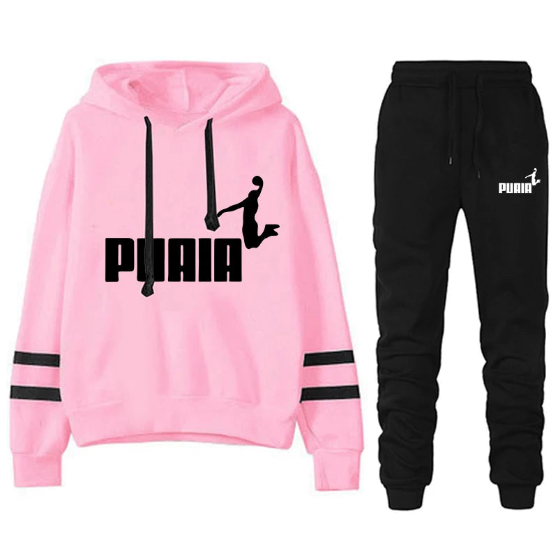 Women's Tracksuit Set - Casual Two Piece Jogger Set for Daily Wear